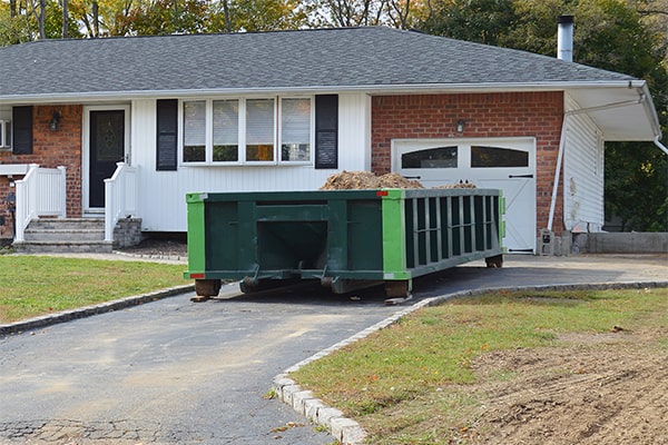 you can keep a residential dumpster on your property for up to two weeks